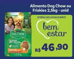 Alimento dog chow ou friskies