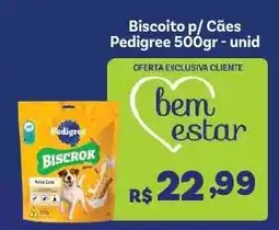 Covabra Supermercados Biscoito p/ Cães Pedigree 500gr oferta