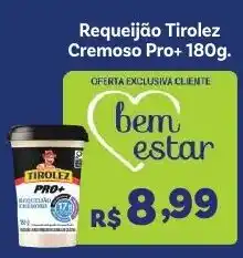 Covabra Supermercados Requeijão tirolez cremoso pro+ oferta