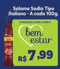 Covabra Supermercados Salame Sadia Tipo Italiano oferta
