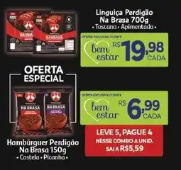 Covabra Supermercados Hambúrguer perdigão na brasa oferta