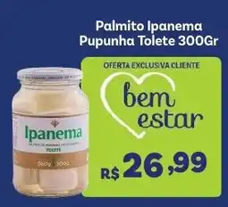 Covabra Supermercados Palmito Ipanema Pupunha Tolete oferta