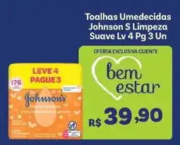 Covabra Supermercados Toalhas Umedecidas Johnson S Limpeza Suave oferta