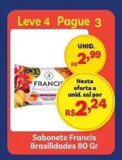 Covabra Supermercados Sabonete francis brasilidades oferta