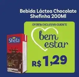 Covabra Supermercados Bebida Láctea Chocolate Shefinha oferta
