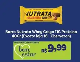 Covabra Supermercados Barra Nutrata Whey Grego 11g Proteína oferta