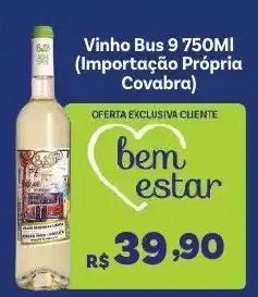 Covabra Supermercados Vinho Bus oferta
