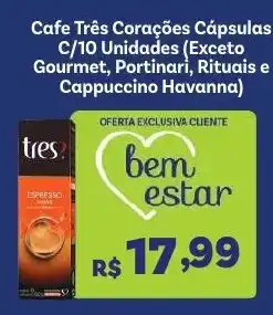 Covabra Supermercados Café Três Corações Cápsulas oferta