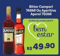 Covabra Supermercados Bitter Campari ou Aperitivo Aperol oferta