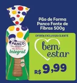 Covabra Supermercados Pão de forma Panco Fonte de Fibras oferta
