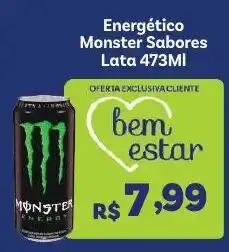 Covabra Supermercados Energético Monster Sabores oferta
