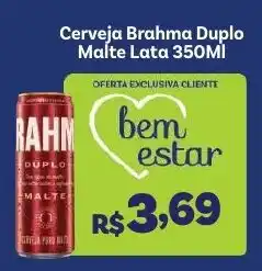 Covabra Supermercados Cerveja brahma duplo malte lata oferta