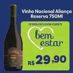 Covabra Supermercados Vinho Nacional Aliança Reserva oferta