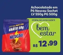 Covabra Supermercados Achocolatado em Pó Nescau Sachet oferta