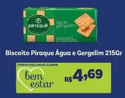Covabra Supermercados Biscoito Piraque Água e Gergelim oferta
