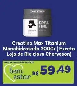 Covabra Supermercados Creatina max titanium monohidratada oferta