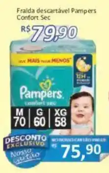 Supermercados Savegnago Fralda descartável Pampers Confort Sec oferta