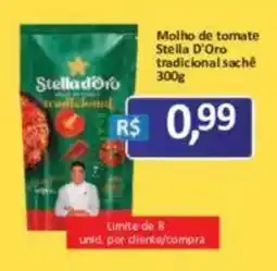 Supermercados Savegnago Molho de tomate stella d'oro tradicional sachê oferta