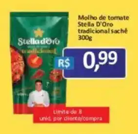 Supermercados Savegnago Molho de tomate stella d'oro tradicional sachê oferta