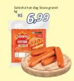 Supermercados Savegnago Salsicha hot dog Seara granel oferta