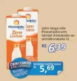 Supermercados Savegnago Leite longa vida piracanjuba sem lactose desnatado ou semidesnatado oferta