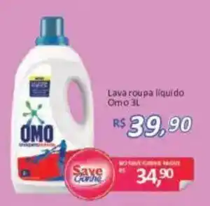 Supermercados Savegnago Lava roupa liquido Omo 3L oferta