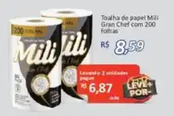 Supermercados Savegnago Toalha de papel mili gran chef oferta