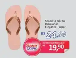 Supermercados Savegnago Sandália adulto Havaianas Elegance - o par oferta