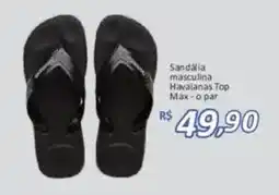 Supermercados Savegnago Sandália masculina havaianas top max - o par oferta