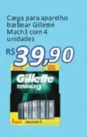 Supermercados Savegnago Carga para aparelho barbear Gillette Mach3 oferta