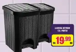 Violeta Supermercados Lixeira nitron 12l preta oferta