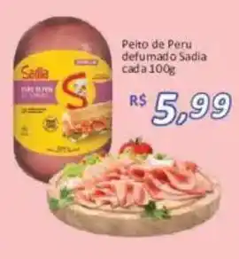 Supermercados Savegnago Peito de Peru defumado Sadia oferta