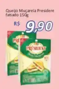 Supermercados Savegnago Queijo Muçarela President fatiado oferta