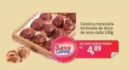 Supermercados Savegnago Carolina mesclada recheada de doce de leite oferta