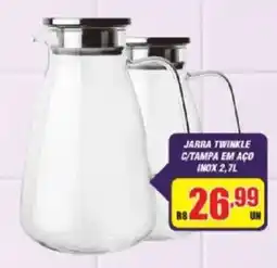 Violeta Supermercados Jarra twinkle c/tampa em aço inox 2,7l oferta