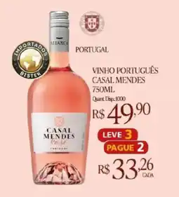 Bistek Supermercados vinho português casal mendes oferta
