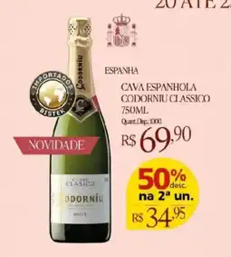 Bistek Supermercados Cava espanhola codorniu classico oferta