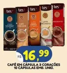 Bramil Supermercados Café em cápsula 3 corações oferta