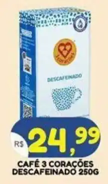 Bramil Supermercados Café 3 corações descafeinado oferta