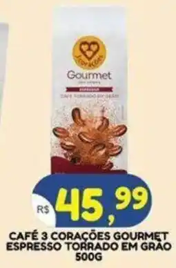 Bramil Supermercados Café 3 corações gourmet espresso oferta