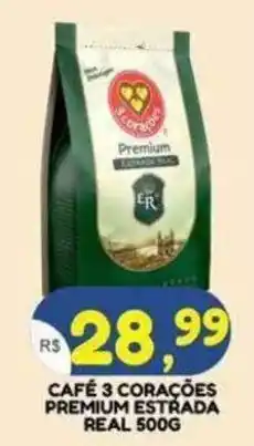Bramil Supermercados Café 3 corações premium estrada real oferta