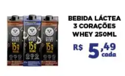 Bahamas Mix Bebida Láctea 3 Corações Whey oferta