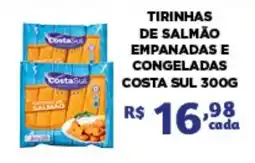 Bahamas Mix Tirinhas de salmão empanadas e congeladas costa sul oferta