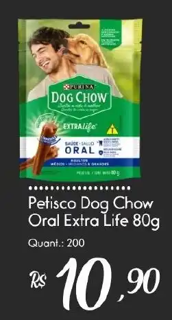 Giassi Supermercados Petisco dog chow oral extra life oferta