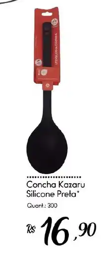 Giassi Supermercados Concha Kazaru Silicone Preta oferta