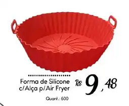Giassi Supermercados Forma de Silicone c/Alça p/Air Fryer oferta