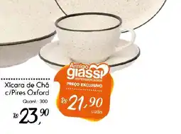 Giassi Supermercados Xicara de Chá c/Pires Oxford oferta