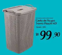 Giassi Supermercados Cesto de Roupa Trama Plasútil 401 oferta