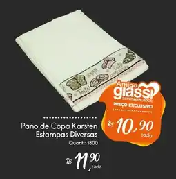 Giassi Supermercados Pano de Copa Karsten Estampas Diversas oferta