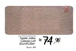 Giassi Supermercados Tapete jolitex coleção loft oferta